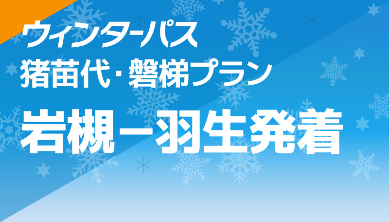 猪苗代・磐梯プラン 岩槻－羽生発着