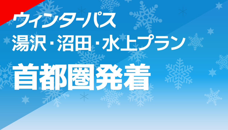 湯沢・沼田・水上プラン 首都圏発着