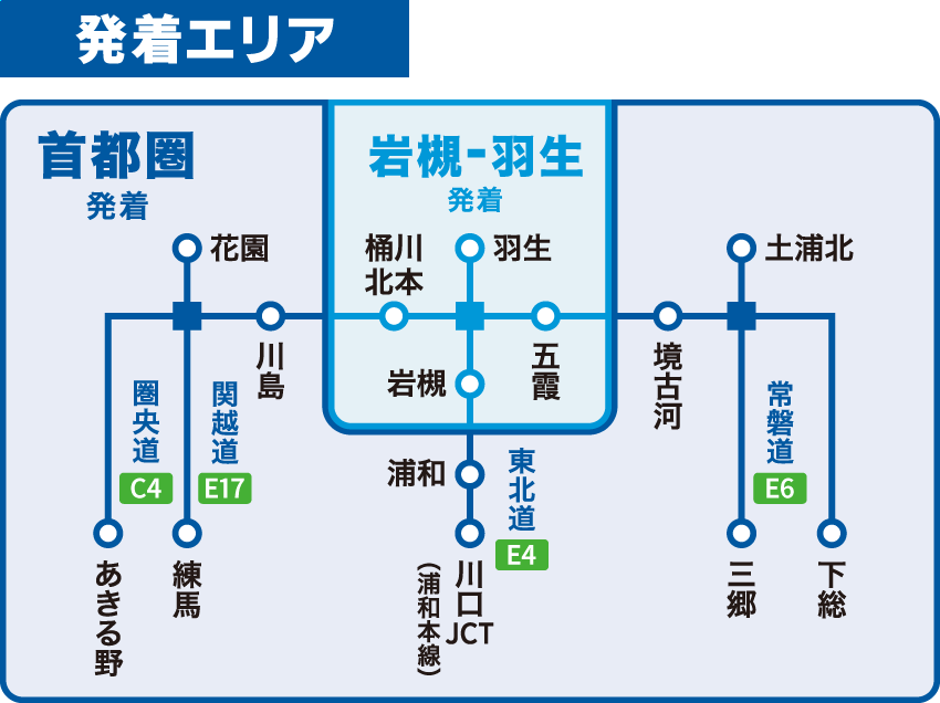 発着エリア図