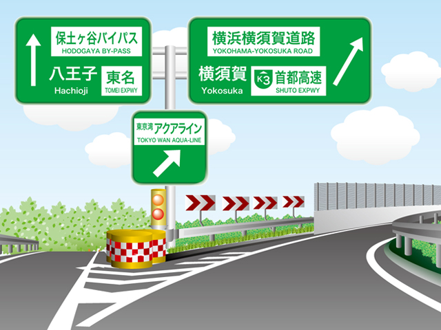新保土ヶ谷icの標識マップ ドラぷら Nexco東日本
