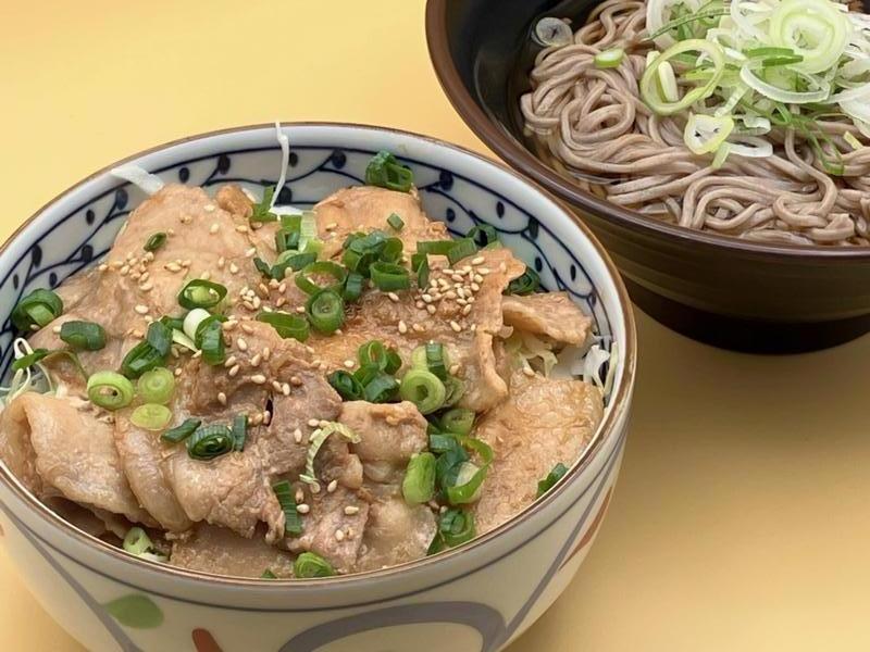 第1位「豚マヨ丼うどん・そばセット　1280円（税込）」のイメージ画像