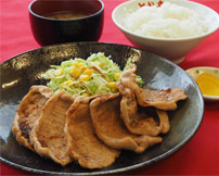 もち豚生姜焼き定食